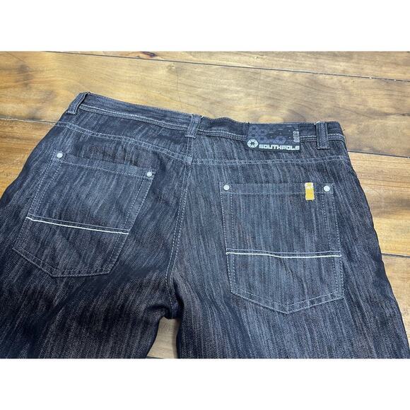 VTG Southpole Black Baggy Jeans Y2K
Skater Hip Hop Dark Denim Jeans 36x32 - Picture 6 of 10